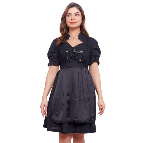 Buy Classic Black Goat Suede Leather Bavarian Lederhosen Dirndl online