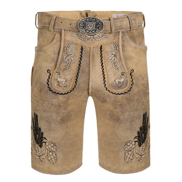 Beige Classic Deerskin Lederhosen