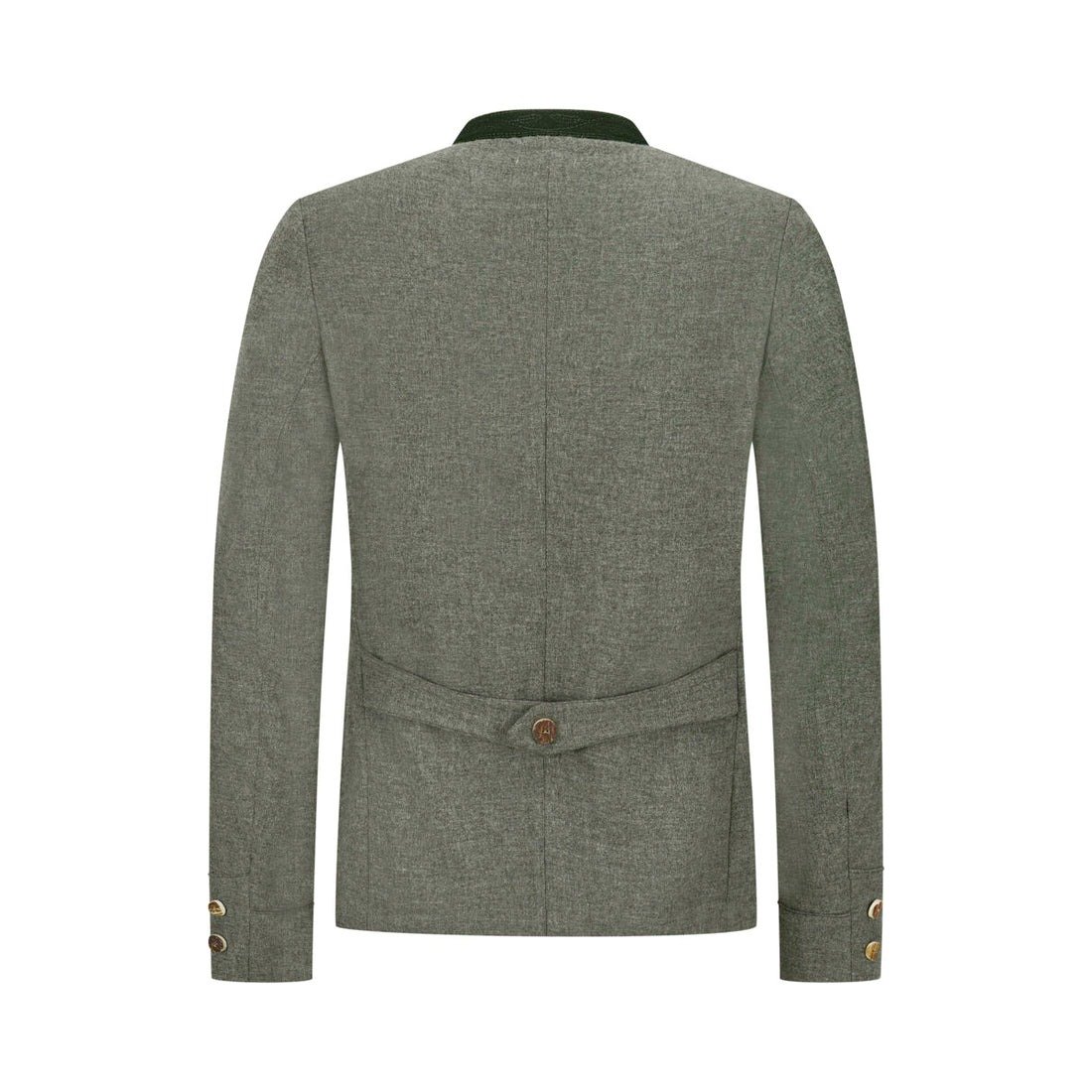 Grey Charcoal Leather Bavarian Trachten Jacket for Sale Traditional Bavarian Wear