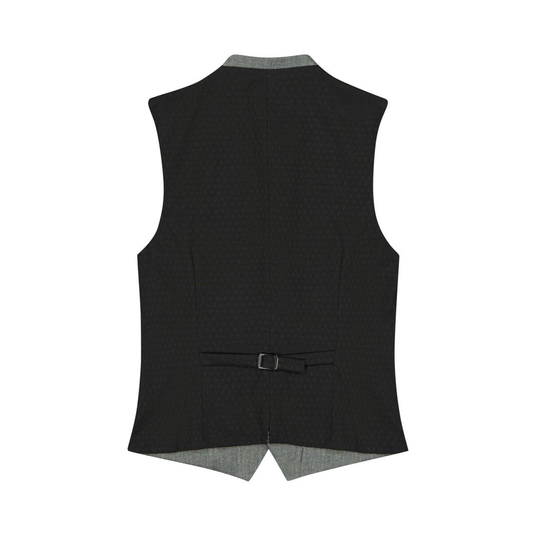 Sleek Grey Goat Suede Trachten Vest