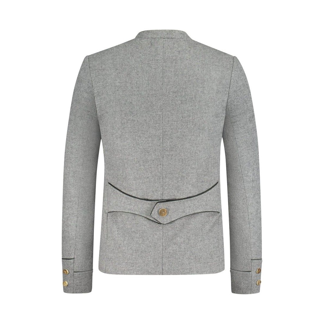 Cool Grey Fabric Bavarian Trachten Jacket for sale