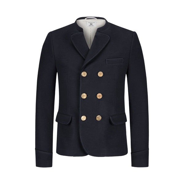 Dark Grey Leather Bavarian Trachten Jacket