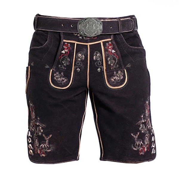 Brown Bavarian Lederhosen Shorts
